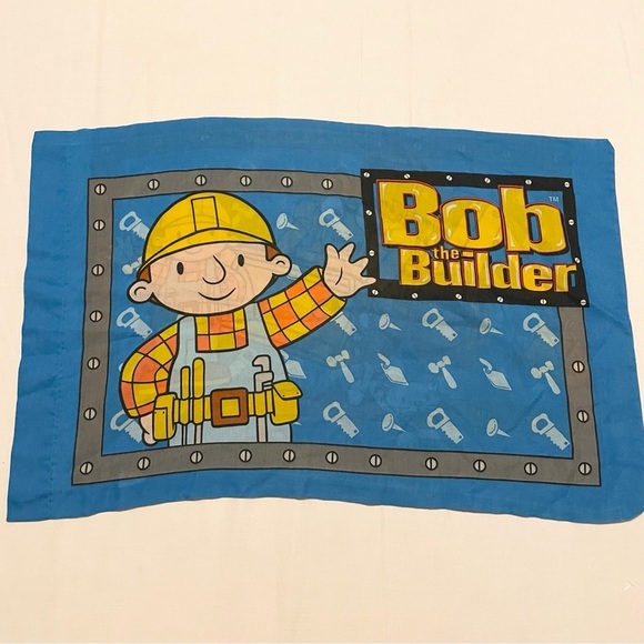 Vintage 2002 Bob The Builder Pillow Case - Picture 1 of 16